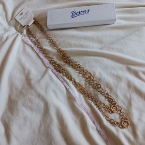 Ashley Cooper Gold-Tone 2 Row Link Chain Necklace | NWT